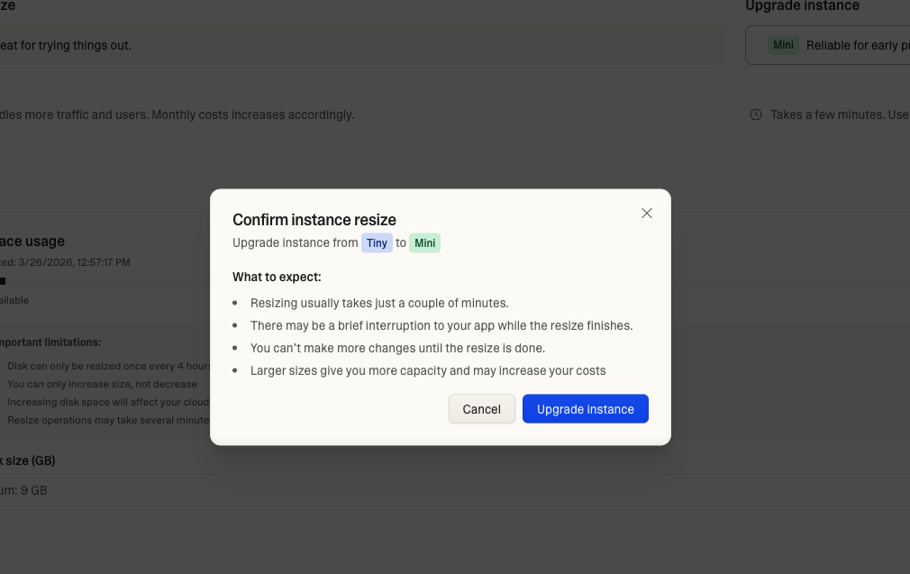 Confirm instance resize