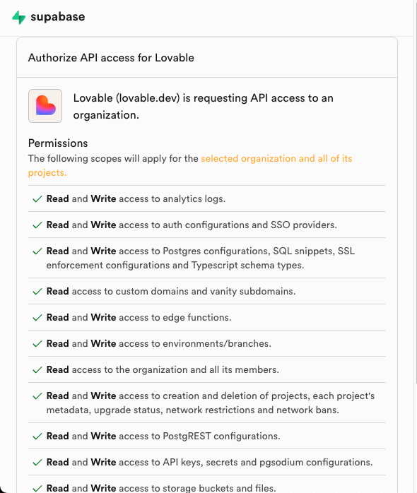 Supabase OAuth
