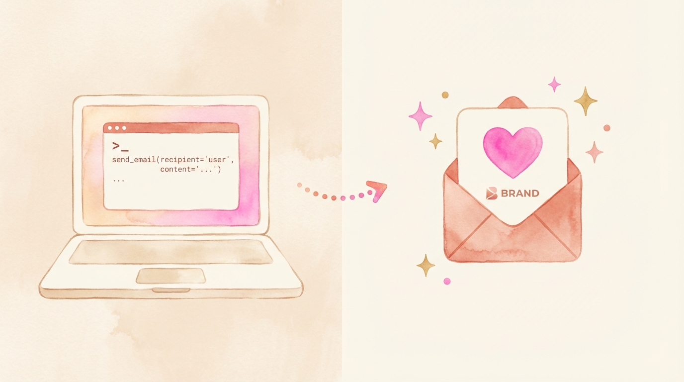 From prompt to branded email